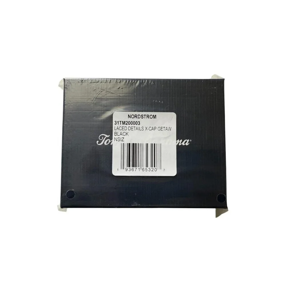 Tommy Bahama Mens Black Leather Laced Detail Card Slots Case Gift Boxed New